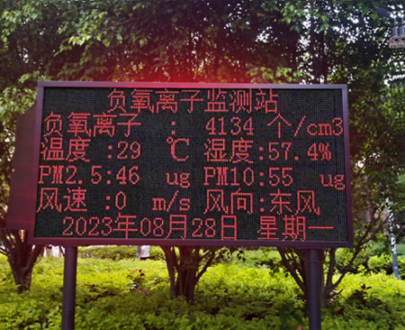 河南公園負氧離子監測系統生產廠家